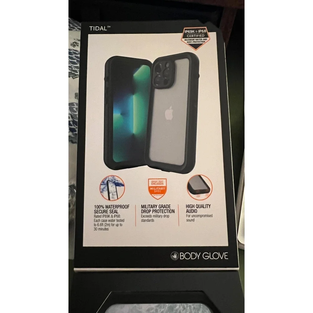 Body Glove Tidal Phone Case iPhone 13 Pro Max Black Waterproof Rugged New